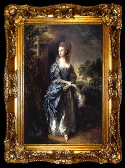 framed  Thomas Gainsborough The hon.frances duncombe, ta009-2